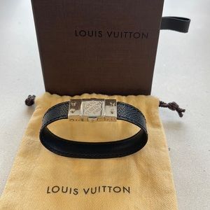 Louis Vuitton Reversible Damier Graphite Check Bracelet
